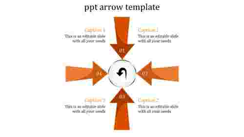 ppt arrow template-ppt arrow template-4-orange